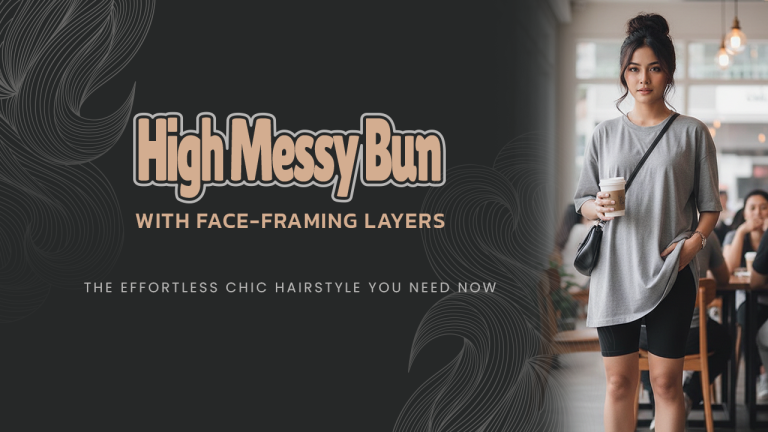 High Messy Bun with Face-Framing Layers: The Effortless Chic Hairstyle You Need Now