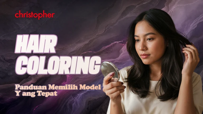Potongan rambut wanita dengan gaya layer sesuai bentuk wajah sebagai inspirasi haircut di Christopher Salon
