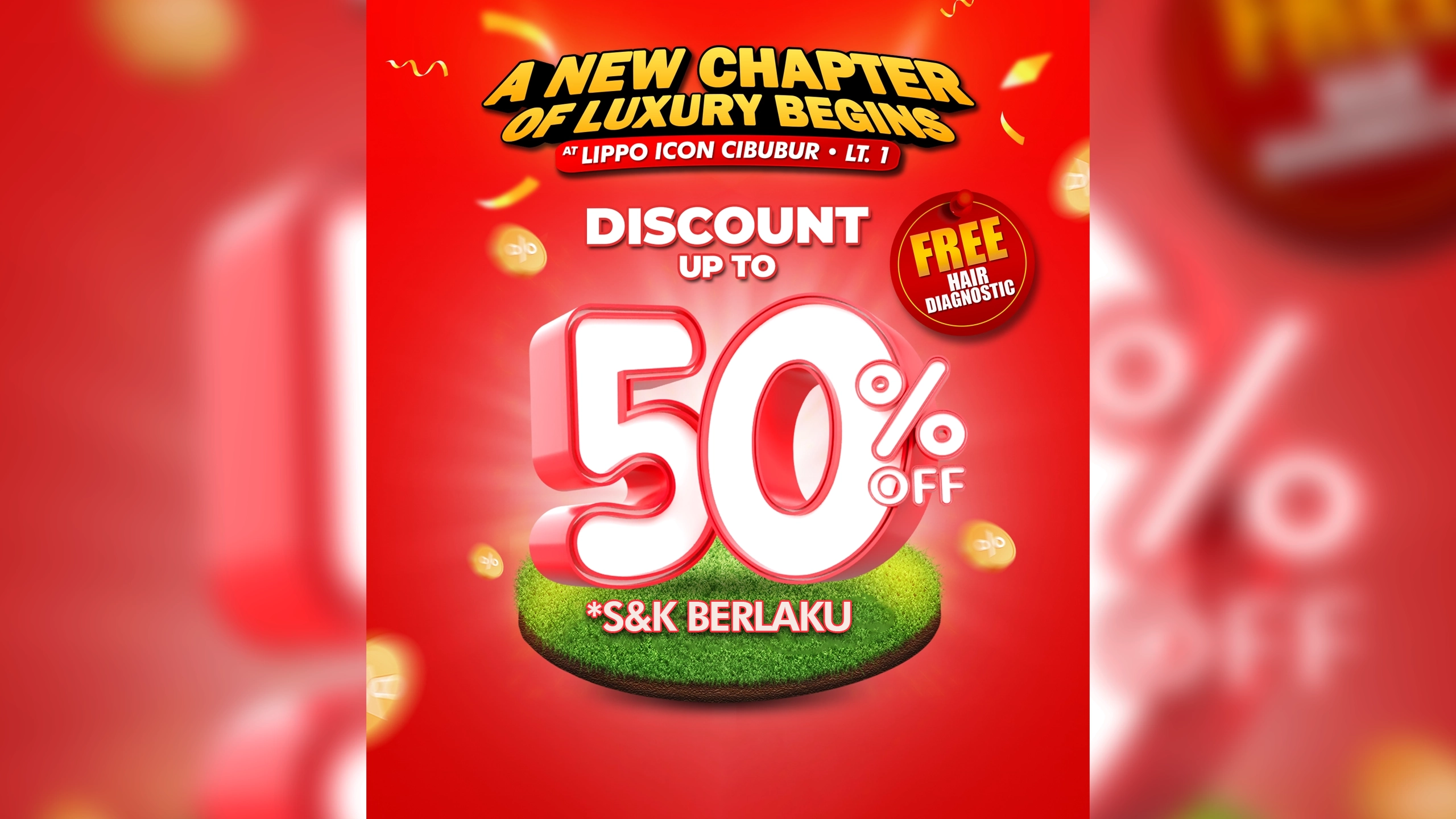 Promo Christopher Salon Lippo Icon Cibubur diskon 20 persen untuk treatment dan 50 persen untuk Backwash Treatment
